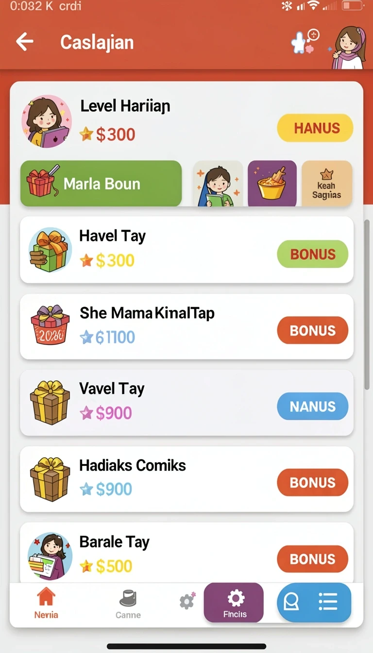 Beragam pilihan permainan menarik dalam aplikasi Aplikasi btn Terpercaya untuk Android.
