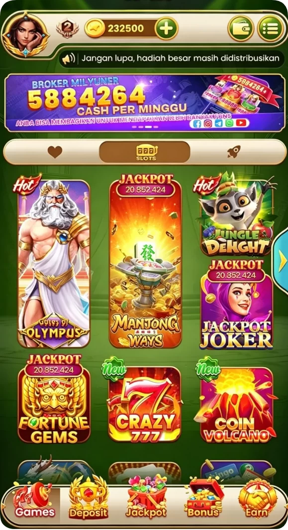 Beragam pilihan permainan menarik dalam aplikasi Aplikasi imbaslot Terpercaya untuk Android.