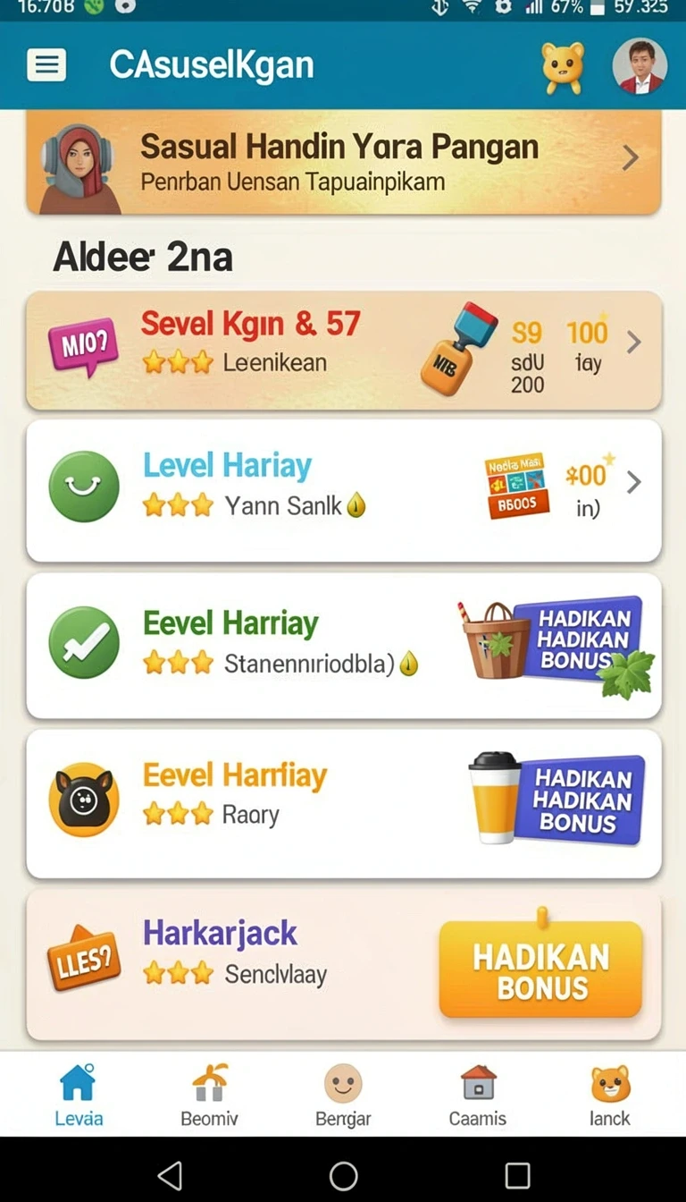 Beragam pilihan permainan menarik dalam aplikasi Aplikasi macan388 Resmi dan Terpercaya di Android.